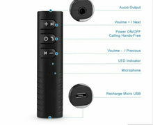Load image into Gallery viewer, 2pcs Wireless Car Audio Bluetooth Receiver Adapter Stick with 3.5mm AUX Plug