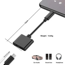Load image into Gallery viewer, 2in1 Type C Audio Cable Adapter Type C Charging to 3.5mm Headphone Unbranded