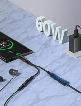 Load image into Gallery viewer, 2-in-1 60W Fast Charging USB Type C to 3.5mm Headphone Jack Dongle Cable