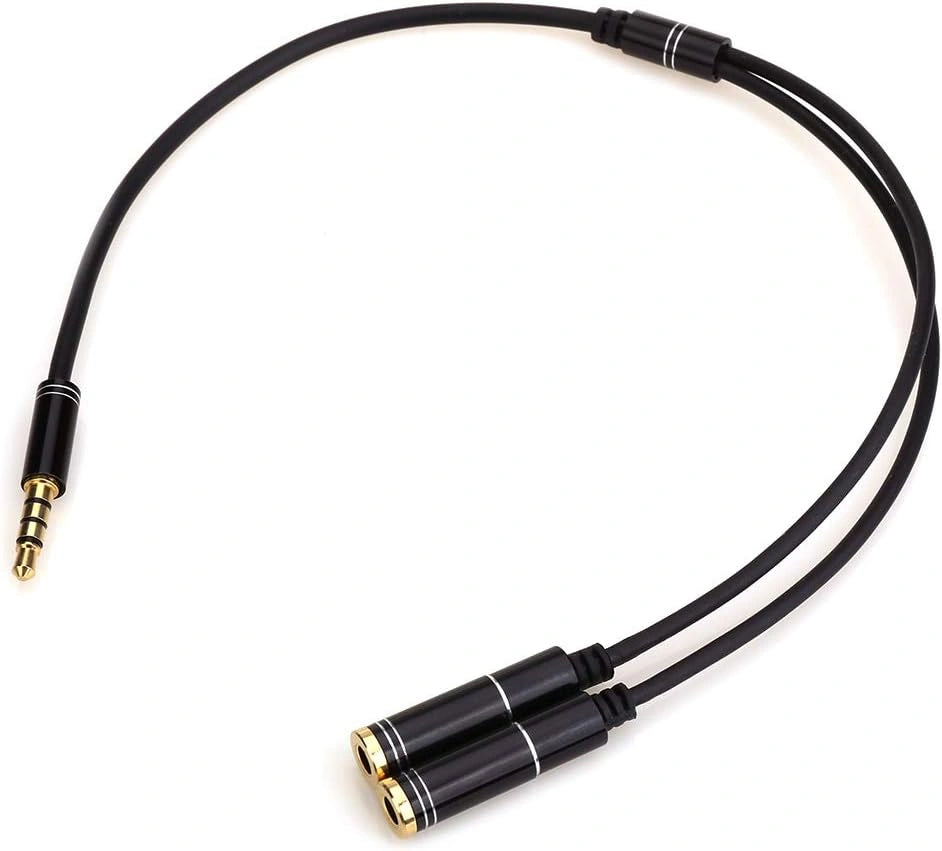3.5mm Audio Splitter Cable 3.5mm to 2 Female Y Splitter One Click Shop