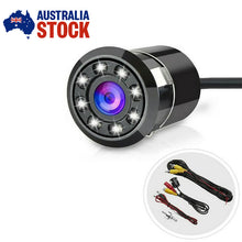 Load image into Gallery viewer, 8 LED Reverse HD Camera Rear View Car Parking Waterproof With Night Vision