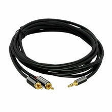 Load image into Gallery viewer, 2pcs 3.5mm Audio AUX Stereo to 2 RCA Male Y Cable Converter Adapter Connector