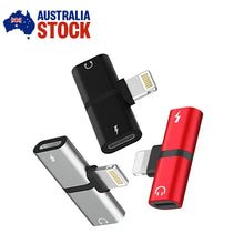 Load image into Gallery viewer, NEW Mini Dual Aux Audio and Charging Adapter Splitter for iPhone 14 13 12 11 X