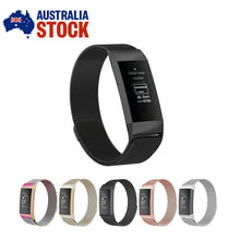 Load image into Gallery viewer, Replacement Band FitBit Charge 3 Loop Wristband Strap Stainless Steel Milanese