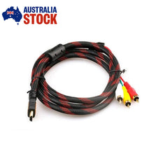 Load image into Gallery viewer, HDTV Audio Converter Cable HDMI to 3 RCA Audio AV Adapter Cord