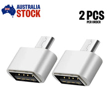 Load image into Gallery viewer, 2pcs Micro USB OTG 2.0 Adapter USB Male to Female for Android Phone & Tablet