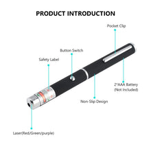 Load image into Gallery viewer, Laser Soft Light Pointer Set 3 Laser Pointer Visible Beam Red+Green+Blue Cat Toy & Office Presentation