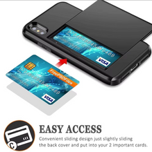 Load image into Gallery viewer, For iPhone Case X Series With Sliding Card Holder Wallet Armor