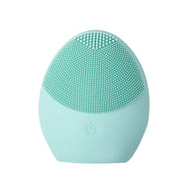 Load image into Gallery viewer, Silicone Facial Cleanse Brush Electric Ultrasonic Vibration Massage Pore Cleaner