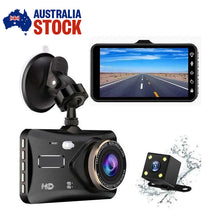 Load image into Gallery viewer, 4.0" Touch FHD 1080P Dual Lens Front Rear Car DVR Video Dash Cam Recorder
