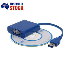 Load image into Gallery viewer, USB 3.0 to VGA Adapter Multi Display Video Card for Window 7 8 10