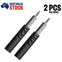 Load image into Gallery viewer, 2pcs Wireless Car Audio Bluetooth Receiver Adapter Stick with 3.5mm AUX Plug
