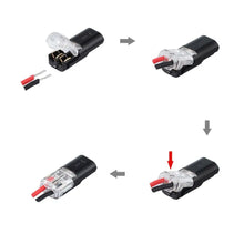 Load image into Gallery viewer, 10X 12V WIRE CABLE SNAP PLUG IN CONNECTOR TERMINAL CONNECTIONS JOINERS CAR AUTO Unbranded