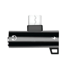 Load image into Gallery viewer, 2 in 1 Type C to USB C 3.5mm Audio Jack Headphone AUX & Sync Data & Charge Adapter Unbranded