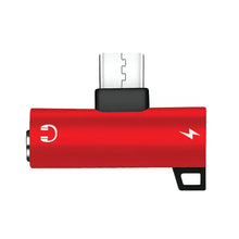 Load image into Gallery viewer, 2 in 1 Type C to USB C 3.5mm Audio Jack Headphone AUX & Sync Data & Charge Adapter Unbranded