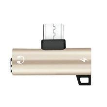 Load image into Gallery viewer, 2 in 1 Type C to USB C 3.5mm Audio Jack Headphone AUX & Sync Data & Charge Adapter Unbranded
