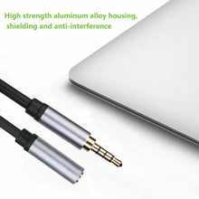 Load image into Gallery viewer, 3.5mm Male to Female Extension Cable with Microphone Stereo Audio Cable 4 Pole Unbranded