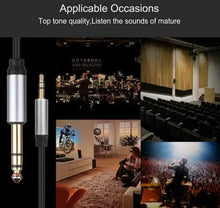 Load image into Gallery viewer, 3.5mm To 6.5mm 6.35mm 1/4 inch Stereo Amplifier Guitar Cable Audio Lead Unbranded
