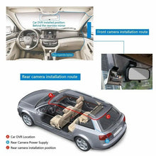Load image into Gallery viewer, 4" LCD 1080P FHD Car DVR 3 Lens Camera Revising Recorder Dash Cams Night Vision Unbranded