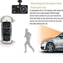 Load image into Gallery viewer, 4.0'' Touch FHD 1080P Dual Lens Car DVR Reversing Dash Cam Recorder One Click Shop