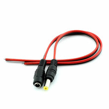 Load image into Gallery viewer, 5 pair 12V 5.5mmx2.1mm Male+Female DC Power Socket Jack Connector Cable Plug Wire Unbranded