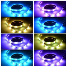Load image into Gallery viewer, 5V 500CM USB LED Strip Light RGB 5050 TV Back COLOUR CHANGING + 24 IR Remote Unbranded