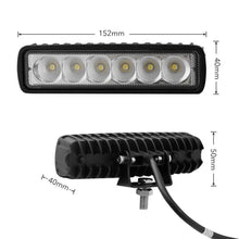 Load image into Gallery viewer, 6" inch 30W LED Light Bar Flood Work Lights 12V24V Off road 4WD UTE Truck Unbranded