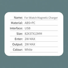 Load image into Gallery viewer, Apple Watch Series 5 4 3 2 1 Portable iWatch USB charger Travel Cordless Charger Unbranded