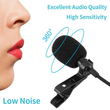 Load image into Gallery viewer, Clip-on Lapel Mini Lavalier Mic 3.5mm For Mobile Phone PC Recording One Click Shop