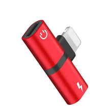 Load image into Gallery viewer, Dual Aux Audio Charge Adapter Converter Splitter for iPhone Unbranded