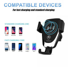 Load image into Gallery viewer, Fast Wireless Car Charger for iPhone or Samsung Unbranded