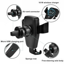 Load image into Gallery viewer, Fast Wireless Car Charger for iPhone or Samsung Unbranded