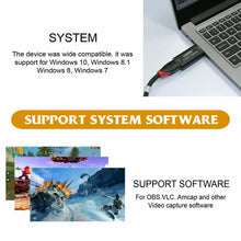 Load image into Gallery viewer, HDMI Video Capture Card USB 2.0/1080p HD Recorder for Video Live Streaming Game Unbranded