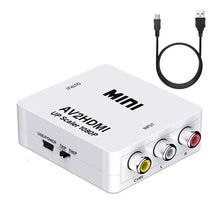 Load image into Gallery viewer, Mini AV 2 HDMI Converter RCA to High Definition Upscaler Nintendo SNES N64 1080p Unbranded