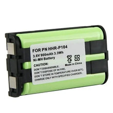 Load image into Gallery viewer, Panasonic HHR-P104 Cordless Phone Compatible Ni-MH 3.6V 900mAh Battery Panasonic