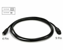 Load image into Gallery viewer, Premium Firewire IEEE1394 800 to 400 9 Pin to 4 Pin Adapter Cable 1.8M Cord M/M Unbranded