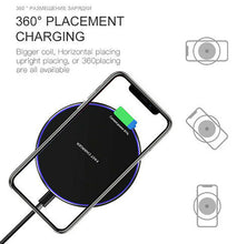Load image into Gallery viewer, Qi Wireless Charger FAST Charging Pad Receiver For iPhone and Samsung Unbranded