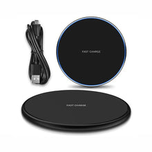 Load image into Gallery viewer, Qi Wireless Charger FAST Charging Pad Receiver For iPhone and Samsung Unbranded