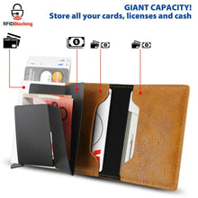 Load image into Gallery viewer, RFID Blocking Leather wallet Unbranded
