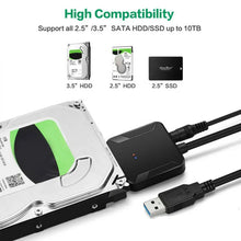Load image into Gallery viewer, USB 3.0 to 2.5"/3.5" SATA Hard Drive Adapter Cable/UASP to USB3.0 Converter Unbranded