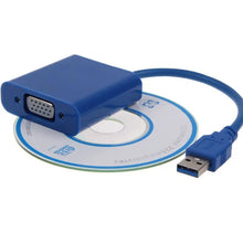 Load image into Gallery viewer, USB 3.0 to VGA Multi Display Adapter External Video Card For Window 7 8 10 One Click Shop Australia