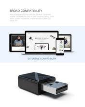 Load image into Gallery viewer, USB Bluetooth 5.0 Transmitter Receiver Stereo Audio Adapter AUX 3.5mm One Click Shop Australia