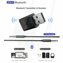 Load image into Gallery viewer, USB Bluetooth 5.0 Transmitter Receiver Stereo Audio Adapter AUX 3.5mm One Click Shop Australia