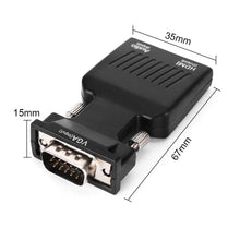 Load image into Gallery viewer, 1080P VGA to HDMI Adapter Male to Female with Audio HD One Click Shop