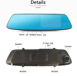 1080P FullHD Dash Camera Kit Fron Rear View Dual Cam Parking Assistance