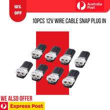 Load image into Gallery viewer, 10Pcs 12V Wire Cable Snap Plug In Connector Terminal Connections Joiners for Car Auto Unbranded
