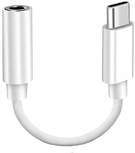 NEW 2024 Iphone 15 Type C to 3.5 mm Headphone Audio Jack Adapter, USB C to Aux Connector Splitter, Earphone Converter Cable only for iPhone 15/15 Plus/15 Pro/15 Pro Max, iPad, Samsung Other USB C Devices, White Unbranded