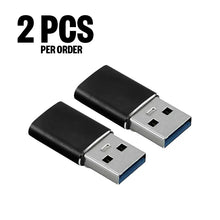 Load image into Gallery viewer, 2pcs USB 3.0 to USB Type-C Adapter Male to Female Port Connector Converter