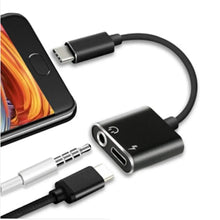 Load image into Gallery viewer, 2in1 Type C Audio Cable Adapter Type C Charging to 3.5mm Headphone Unbranded