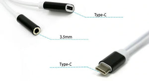 2in1 iPhone Lightning Charging and 3.5mm Headphone Audio Adapter Splitter Cable